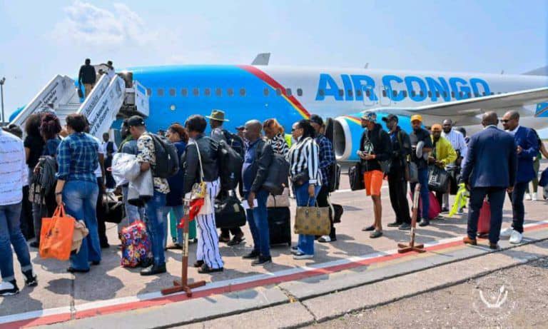 Le gouvernement congolais a rapatrié un premier groupe de 121 ressortissants